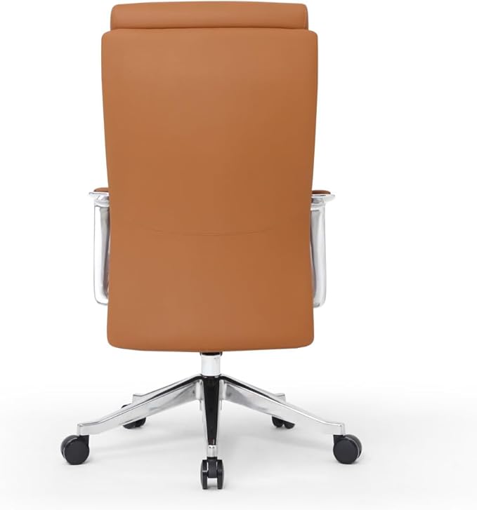 Draper Leather Executive Chair with Aluminum Frame