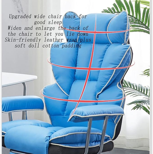 Luxury Executive Chair – Ultra-Plush Recliner with Footrest & Padded Armrests