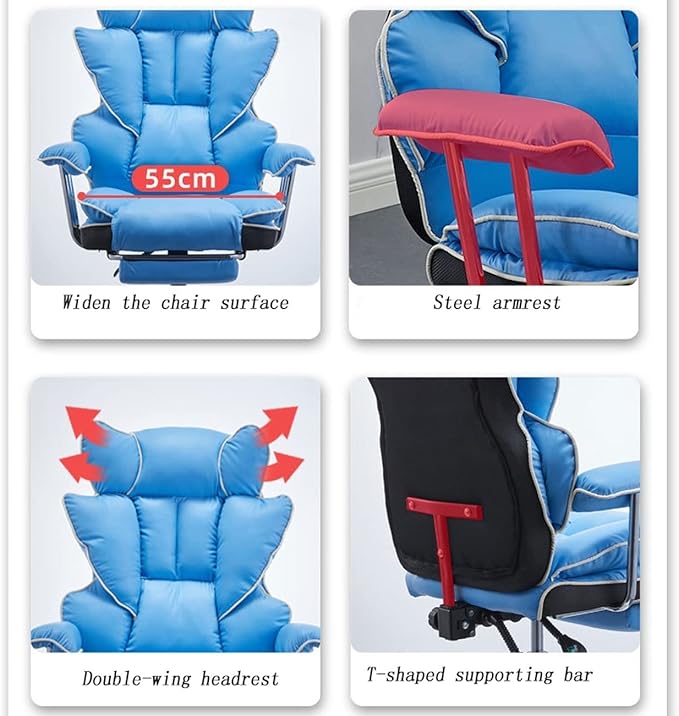 Luxury Executive Chair – Ultra-Plush Recliner with Footrest & Padded Armrests