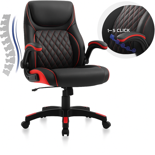 Nouhavs™ ErgoFlex Executive Chair – Purple & Blue Edition | Ultimate Comfort for Home & Office